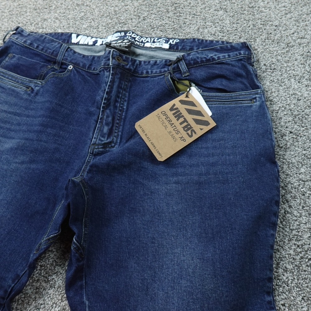 NEW Viktos Jeans Mens 44X34 Dark Blue Denim Pants Operatus XP Tactical Stretch